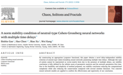 我院研究生甘滨滨与导师陈昊在国际知名杂志《Chaos, Solitons and Fractals》上合作发表论文